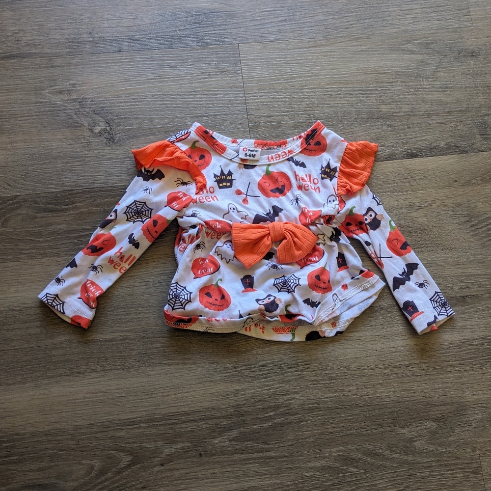 Halloween Ruffled Shirt 6-9 months Pat Pat Brand